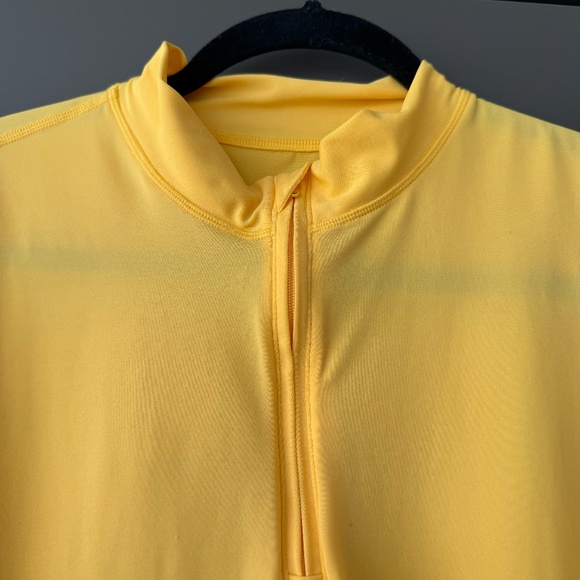 NWOT Lands End Yellow Rash Gaurd/Coverup Quarter Zip - Picture 4 of 8